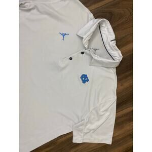 Men Air Jordan UNC North Carolina Tar Heels performance polo golf shirt XL